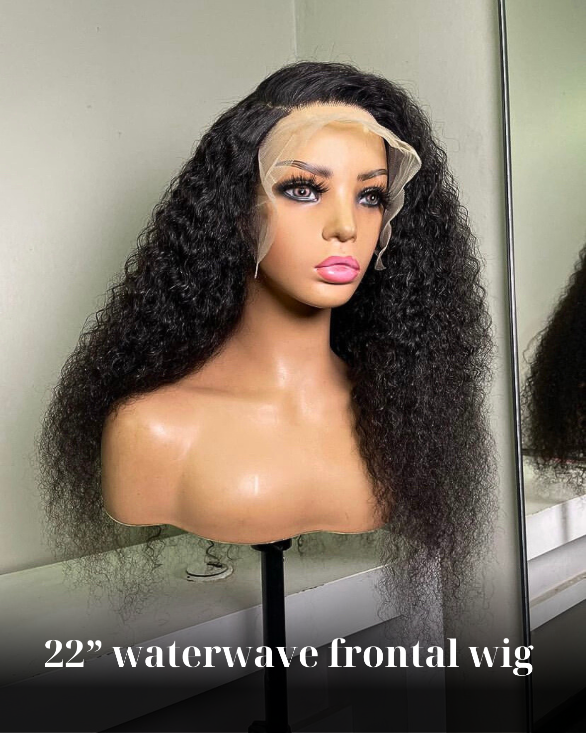 22” waterwave frontal wig