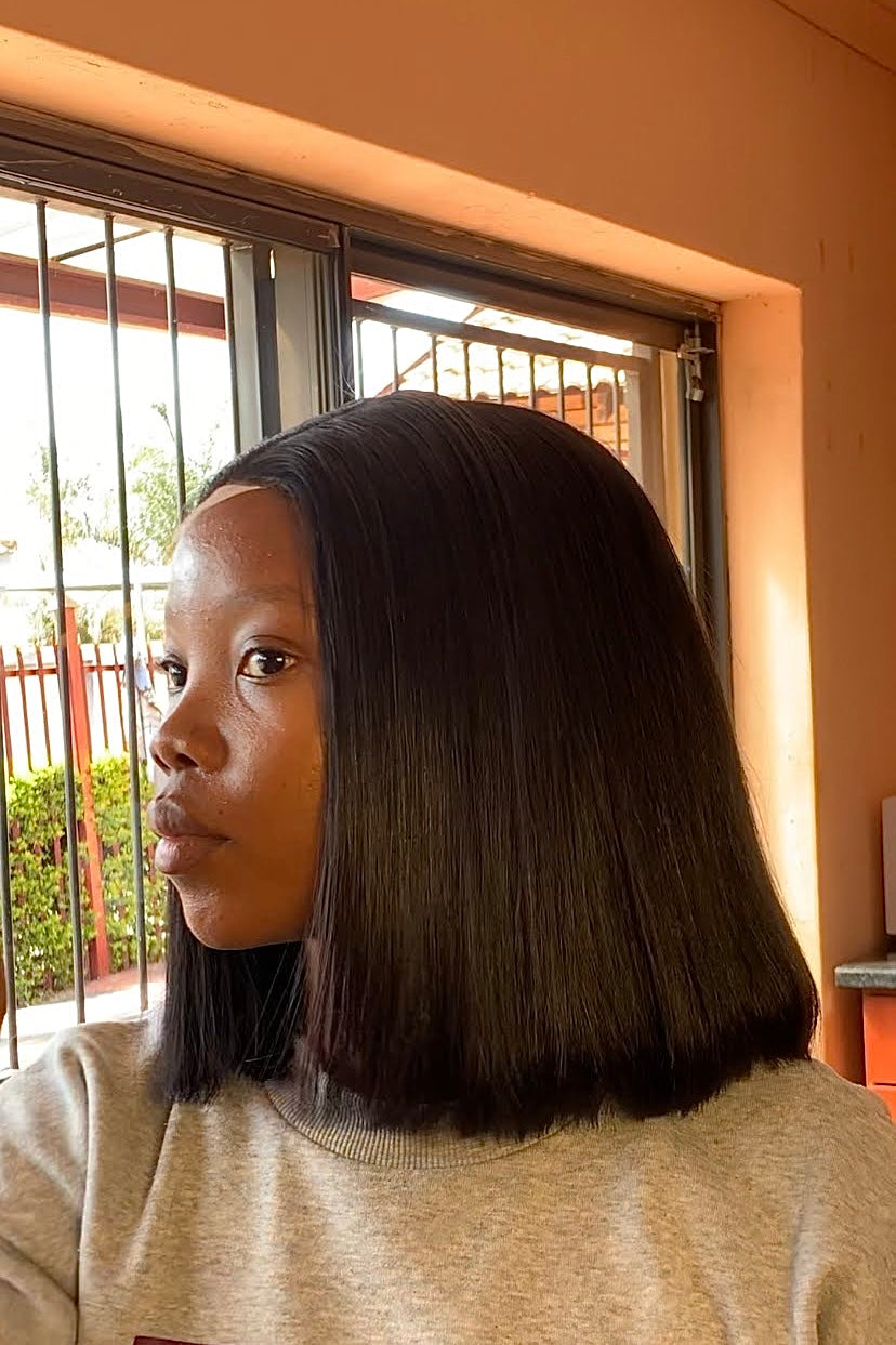 12” Gluless bob (2x6 closure) - Bone straight