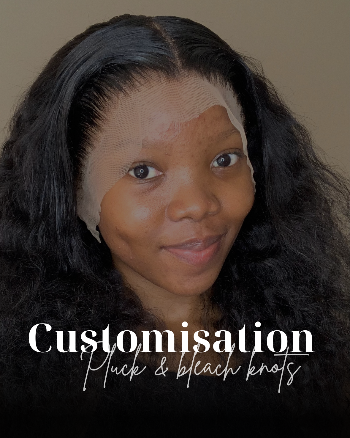 Wig customisation (pluck and bleach)
