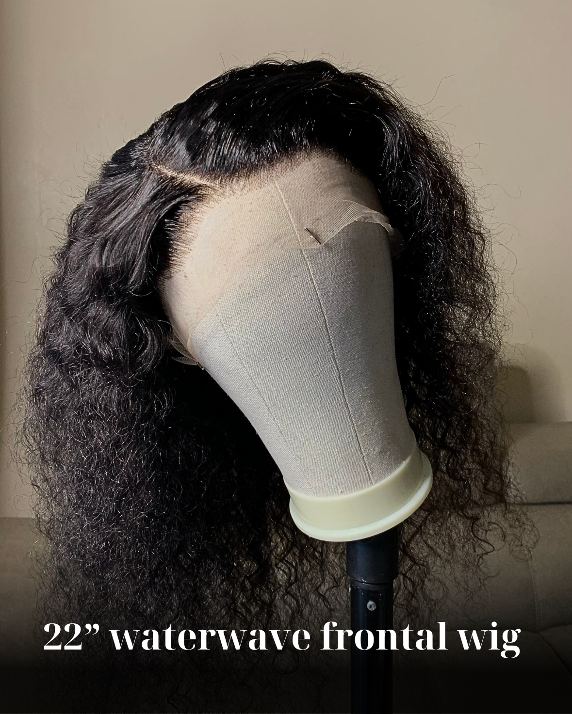 22” waterwave frontal wig